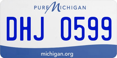 MI license plate DHJ0599