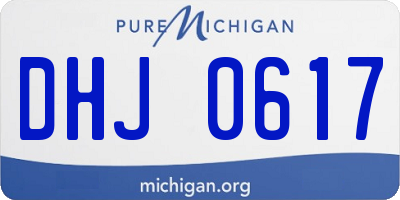 MI license plate DHJ0617