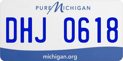 MI license plate DHJ0618