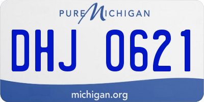MI license plate DHJ0621