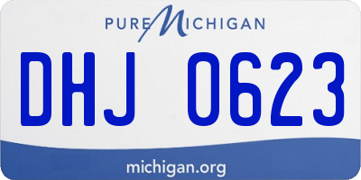 MI license plate DHJ0623