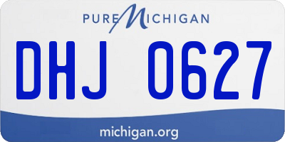 MI license plate DHJ0627