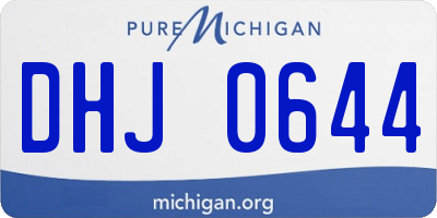 MI license plate DHJ0644