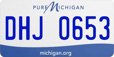 MI license plate DHJ0653