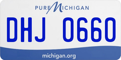 MI license plate DHJ0660