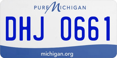 MI license plate DHJ0661