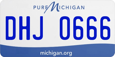 MI license plate DHJ0666
