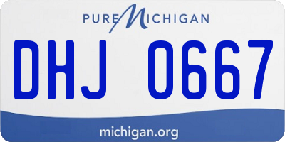 MI license plate DHJ0667