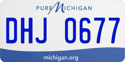 MI license plate DHJ0677