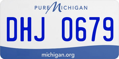 MI license plate DHJ0679