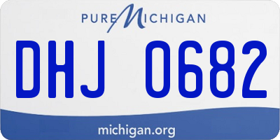 MI license plate DHJ0682