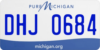 MI license plate DHJ0684