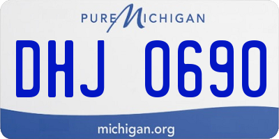 MI license plate DHJ0690