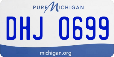 MI license plate DHJ0699