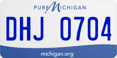 MI license plate DHJ0704