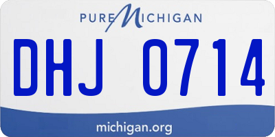 MI license plate DHJ0714