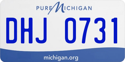 MI license plate DHJ0731
