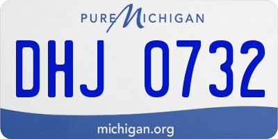 MI license plate DHJ0732