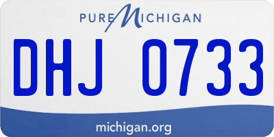 MI license plate DHJ0733
