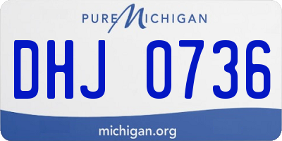 MI license plate DHJ0736