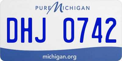 MI license plate DHJ0742