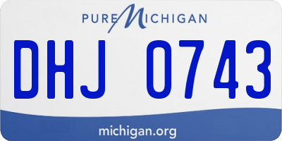 MI license plate DHJ0743