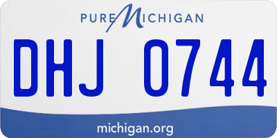 MI license plate DHJ0744