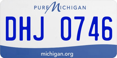 MI license plate DHJ0746