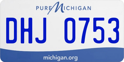 MI license plate DHJ0753
