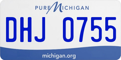 MI license plate DHJ0755