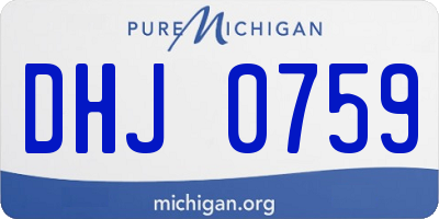 MI license plate DHJ0759