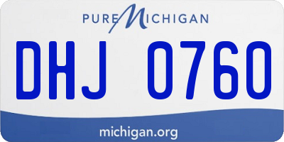 MI license plate DHJ0760
