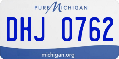 MI license plate DHJ0762