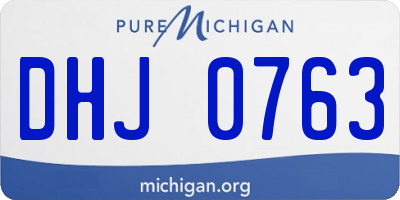 MI license plate DHJ0763