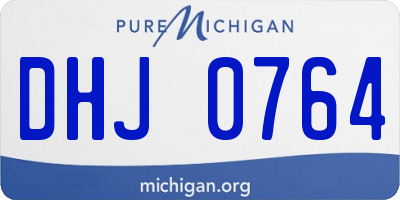 MI license plate DHJ0764