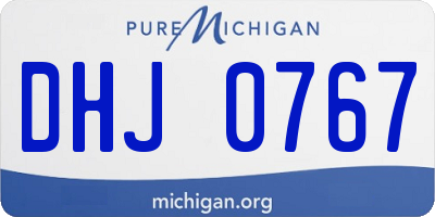 MI license plate DHJ0767