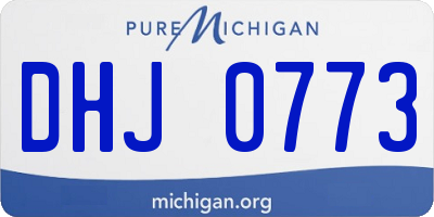 MI license plate DHJ0773