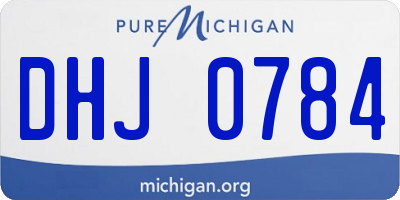 MI license plate DHJ0784