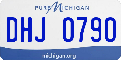 MI license plate DHJ0790