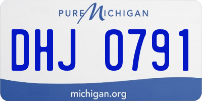 MI license plate DHJ0791