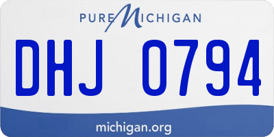 MI license plate DHJ0794
