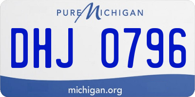 MI license plate DHJ0796