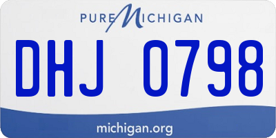 MI license plate DHJ0798