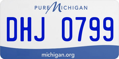 MI license plate DHJ0799