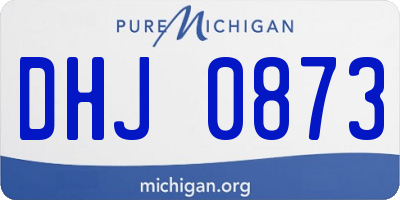 MI license plate DHJ0873