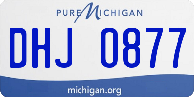 MI license plate DHJ0877