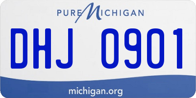 MI license plate DHJ0901