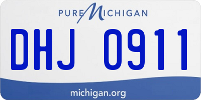 MI license plate DHJ0911