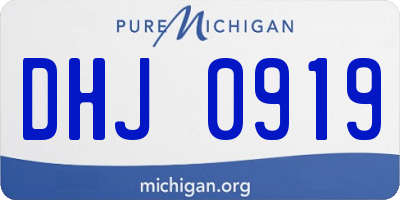 MI license plate DHJ0919