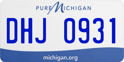 MI license plate DHJ0931